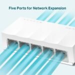 TP-LINK LS1005 5 PORT 10/100 PLASTİK KASA SWITCH - Görsel 3