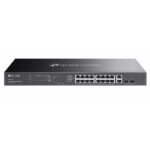 TP-LINK OMADA ES220GMP 16 PORT GIGABIT + 2XGB SFP+2XGB RJ45 UPLINK CLOUD L2 YÖNETİLEBİLİR 250W POE RACKMOUNT SWITCH