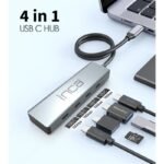 INCA ITPT-4T TYPE-C HUB X4 TYPE-C PORT 3.1 10GBPS ALUMINYUM KASA ÇOKLAYICI