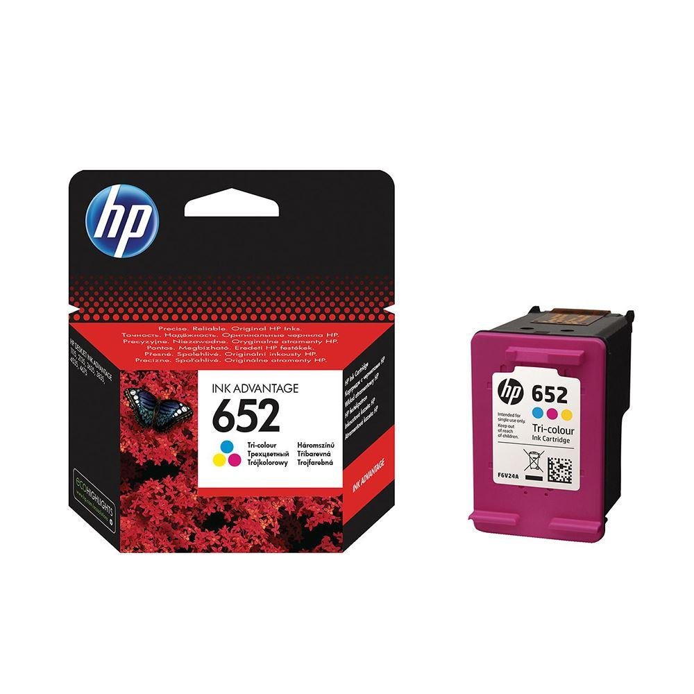 TT110HEW0125_26907 HP F6V24A 3 RENKLİ MÜREKKEP KARTUŞ NO:652 - Görsel 1